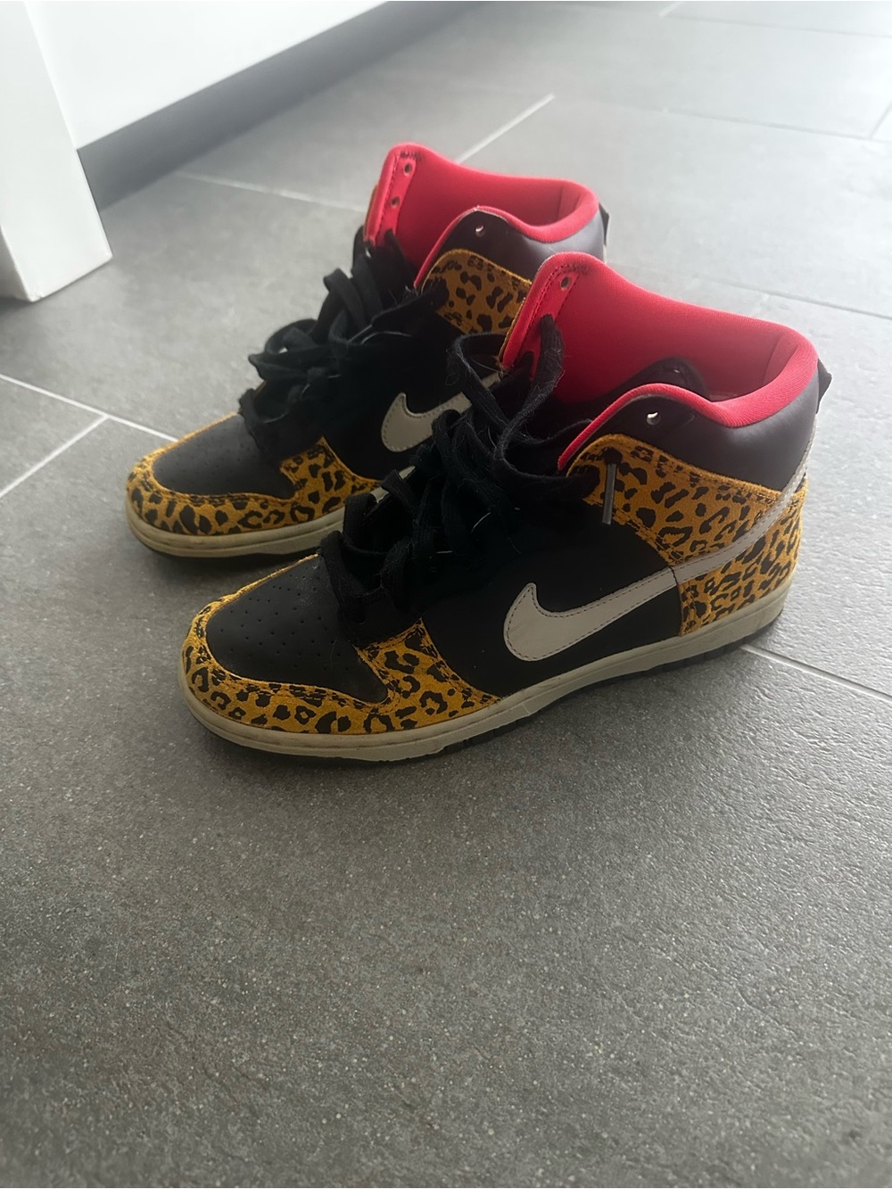 Nike dunk high skinny leopard
